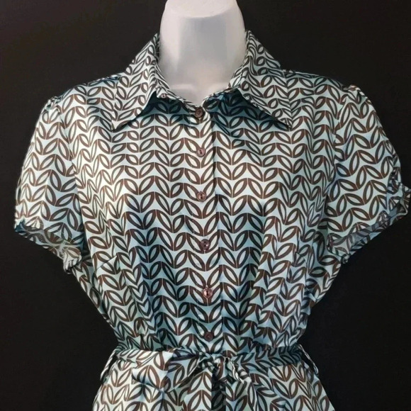 Dressbarn | SS Blouse | Size M | Lt. Teal - Picture 2 of 8